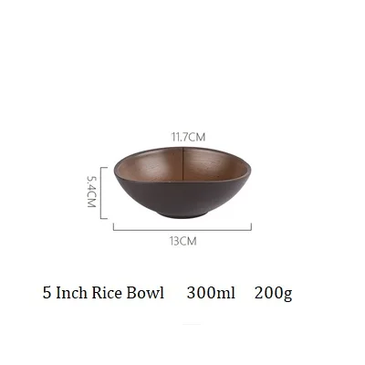 NIMITIME в скандинавском стиле керамическая посуда миска для риса миска для лапши тарелка блюдо в стиле вестерн Бытовая Посуда - Цвет: 5 Inch Bowl