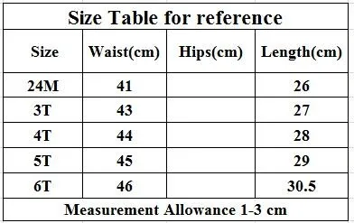 pants size