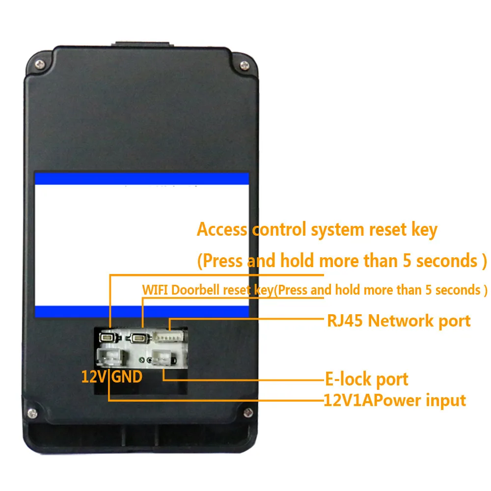 Горный 720P wifi RFID Распознавание отпечатков пальцев видео телефон дверной звонок Домофон Система+ Электрический магнитный дверной замок 180K