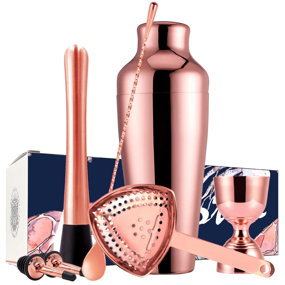 Barware / Bar Tool Set 5 Pieces Bartender Kit Includes Cocktail Shaker