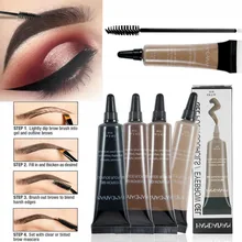 Краска для татуажа для глаз гель для бровей Тушь для бровей тонированный гель для бровей Макияж Водонепроницаемый брови оттенок сливочный с кисточкой наращивание бровей