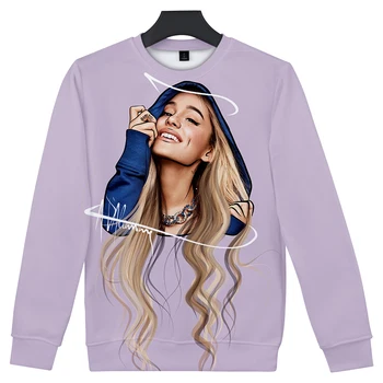 

3D Ariana Grande Sweatshirt Kpop Casual Fashion Kpop O-neck Harajuku Pull ariana grande singer Warm Sweatshirt Spring