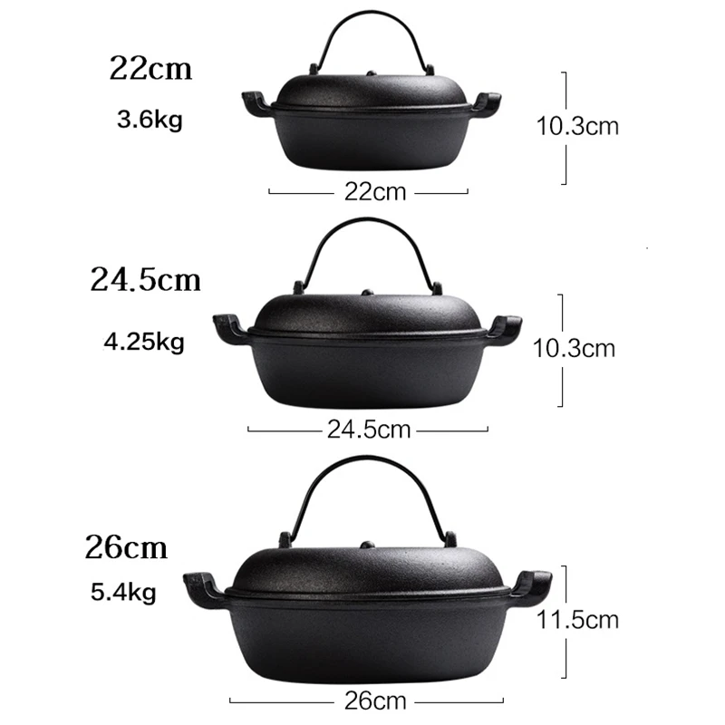 Многофункциональная сковорода для жарки стейка, мяса, чугунная кастрюля для выпечки сладкого картофеля, кукурузы, каштана, барбекю жаровня, жаровня, жаровня 22 см/24 см/26 см