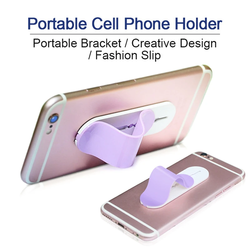 Non-Slip Strong Adhesive Finger Ring Phone Holder Stand For iphone Samsung Portable Durable Mobile Phone Car Magic Sticker Stand