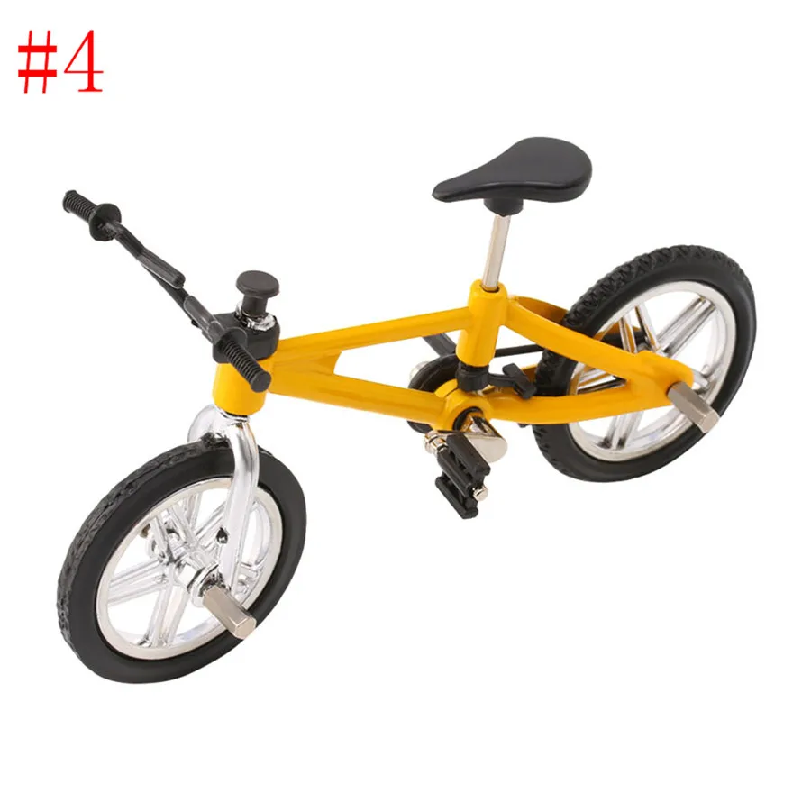 Мини Палец BMX велосипед Флик Трикс Finger Bikes игрушки BMX велосипед модель велосипеда гаджеты Новинка кляп игрушки для детей Подарки - Цвет: Цвет: желтый