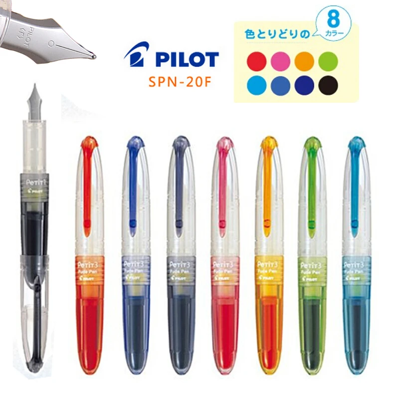 

24pcs/lot Fountain pen F 0.5 Nib 8 colors to choose PILOT SPN-20F office and school stationery Free Shipping