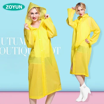 

Yellow Raincoat Kids Adult Girls Clear Waterproof Raincoat Boys Men Suit Transparent Hooded Poncho Coat for Women Windbreaker XX