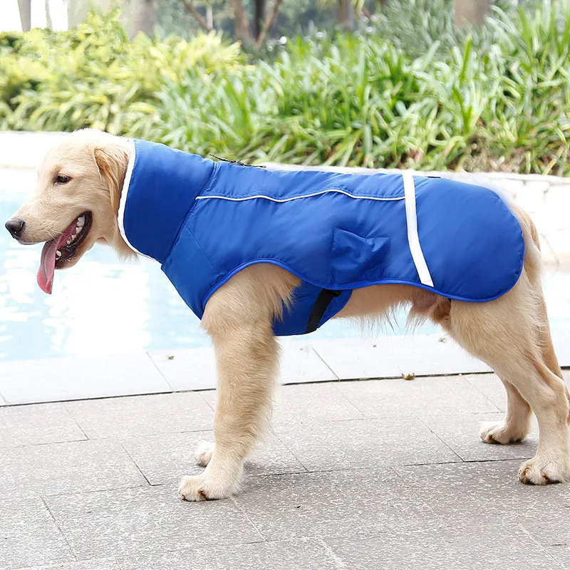Tyteps Одежда для собак зимняя водонепроницаемая уличная куртка для собак утолщенная теплая куртка для собак для маленьких средних собак Регулируемая Одежда для питомцев 80