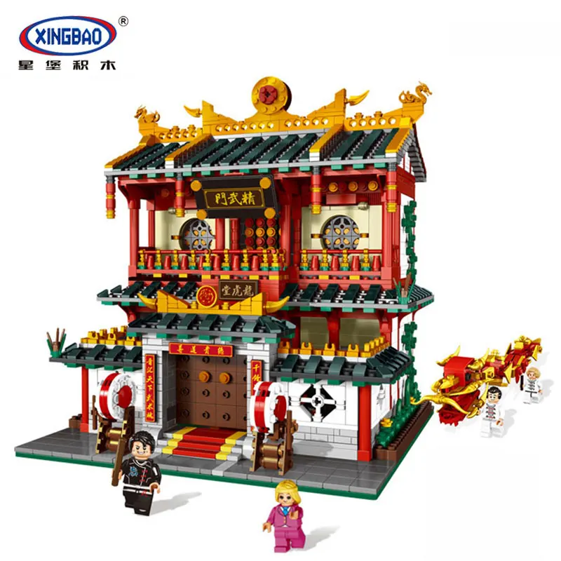 

XingBao 01004 2531Pcs Block Genuine Creative Building Series The Chinese Martial Arts Set Building Blocks Bricks Toys XB-01004