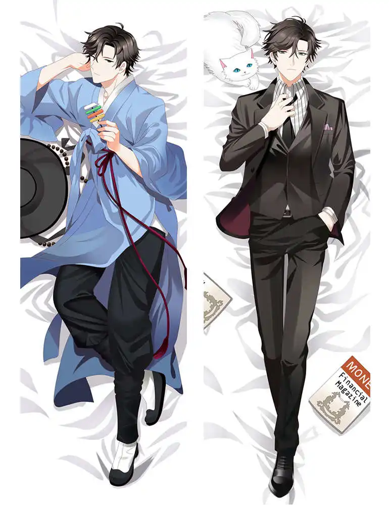 

November 2016 update Mystic Messenger anime Characters cool boy Jumin Han & Zen & 707 pillow cover body Pillowcase