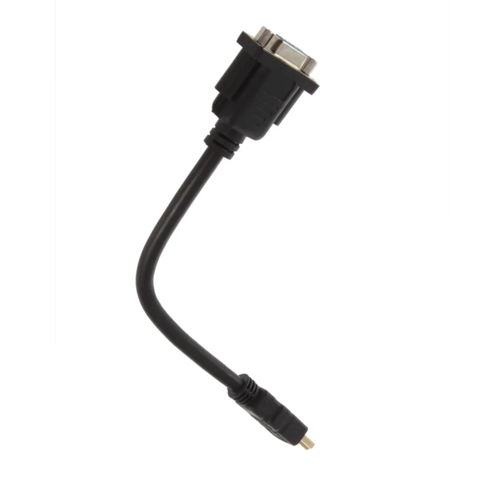 1 шт. D-SUB 15 Pin M/F HDMI папа к VGA разъем адаптер конвертер кабель 20 см горячий по всему
