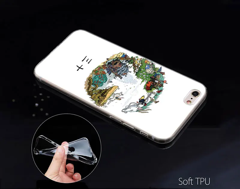 Аниме Чехол для iPhone 11 XR XS Max 5 SE 2020 6 6S 7 7S 8 Plus X силиконовый прозрачный ТПУ чехол