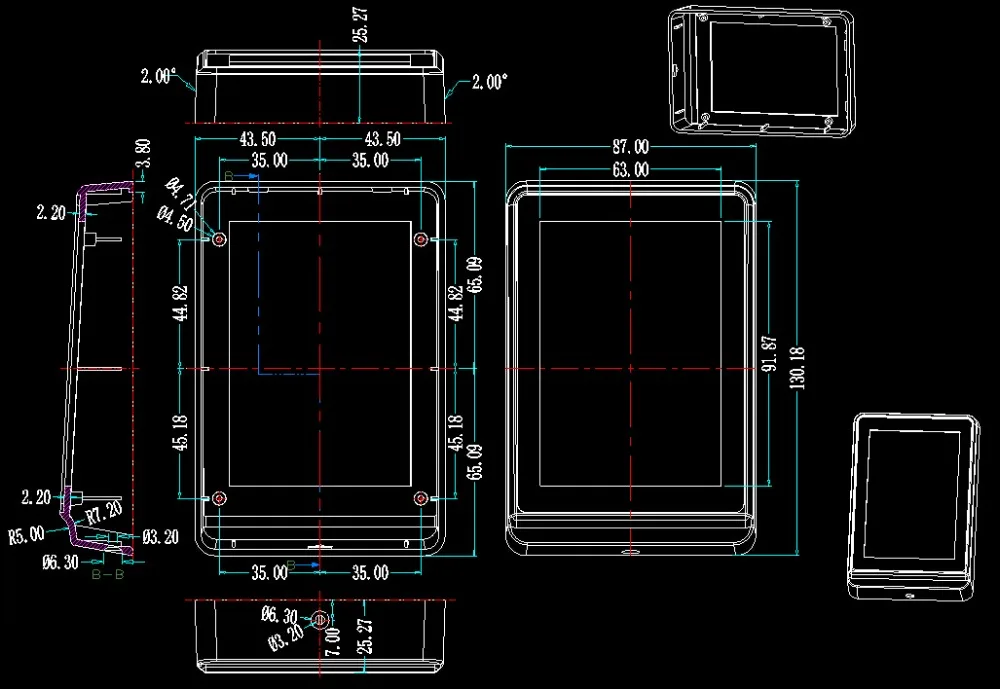 szomk IC card reader plastic enclosure for electronics project plastic sensor junction box distribution box instrument case plastic housing for pcb (12)