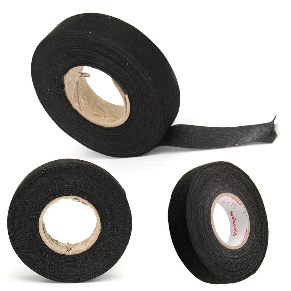 Black Color 1Roll 19mm x 15M Wiring Harness Tape Strong Adhesive Cloth Fabric Tape For Looms Cars-in Tape from Home Improvement on Aliexpress.com | Alibaba ...