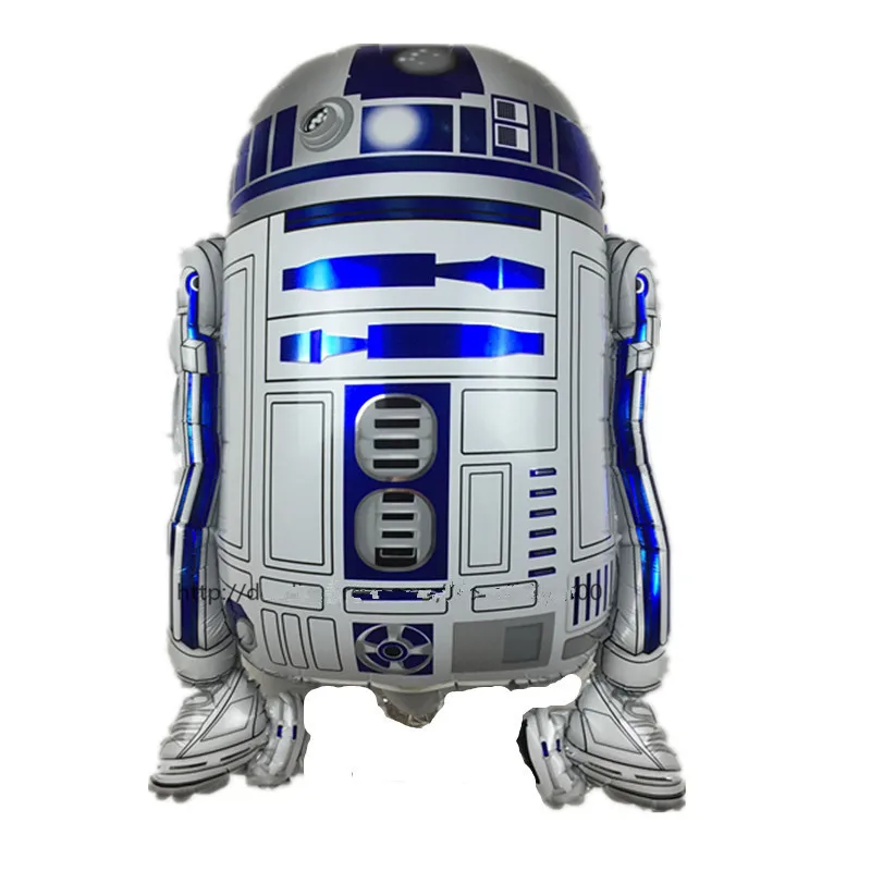 Звездные войны Фольга Воздушный шар R2-D2 BB-8 джедай Самуи Фольга Воздушный шар для детский день рождения праздничные украшения: воздушные шары детские игрушки - Цвет: R2D2