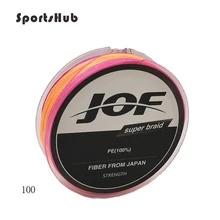 SPORTSHUB 100 метров тянет сильный красочный супер оплетка PE рыболовная леска стабильность износостойкая 4 нити рыболовная леска NR0110