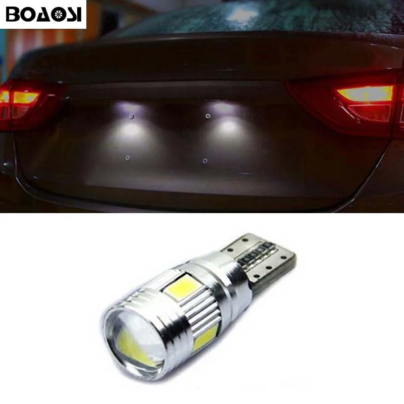 

BOAOSI 1x bright LED T10 5630smd Canbus no error License Plate Light for SUBARU Outback Tribeca Legacy Forester Impreza