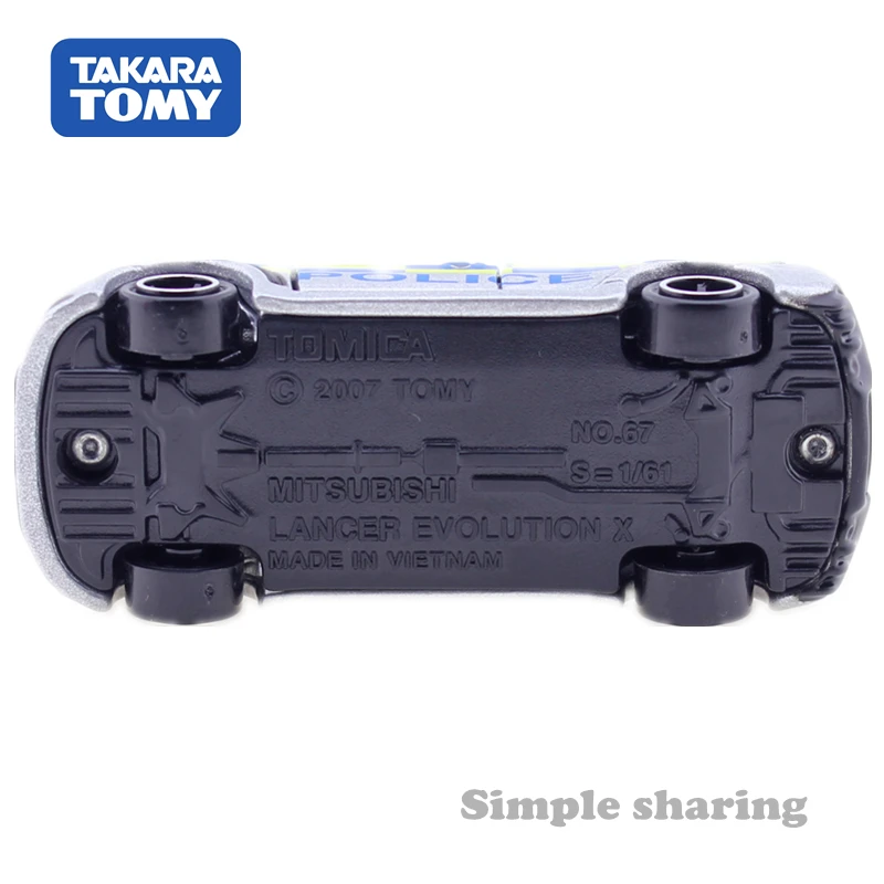 Takara Tomy Tomica № 39 Mitsubishi Lancer Evolution X UK полиции 1: 61 Авто двигатели автомобиля литая