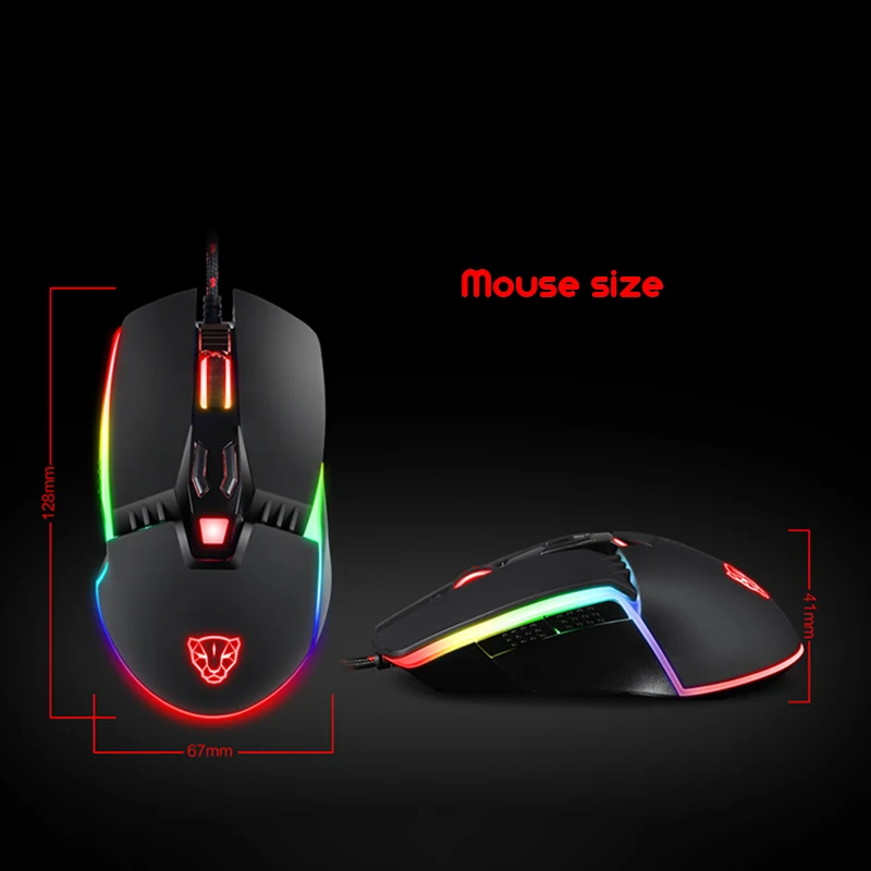 Motospeed V20 RGB Программирование 50000 dpi игровая мышь Профессиональная Регулируемая USB компьютер Wried оптический светодиодный с подсветкой для ПК