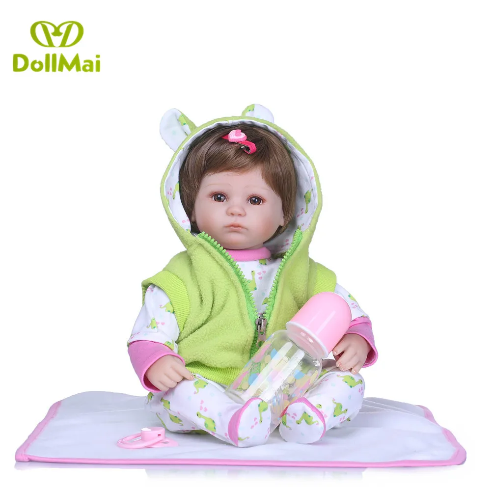 

Bebe reborn dolls 42cm soft silicone vinyl reborn baby doll handmade children gift reborn toddler dolls