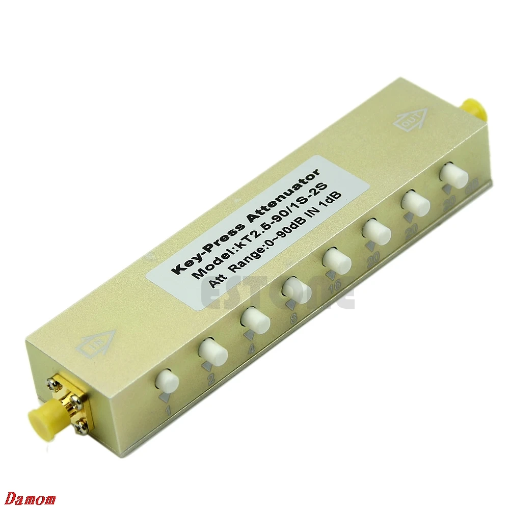 

Adjustable Key-Press Press Variable Attenuator 5W DC-2.5Ghz 0-90dB 8-key MY8_10