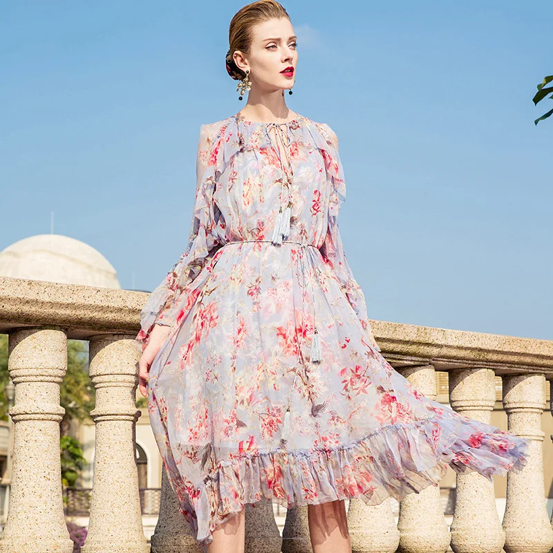 Zijden bloemen beach boho bohemian party plus size club lange jurken casual sexy vrouwen 2019 lente zomer roze bloem riem elegante Zijden bloemen beach boho bohemian party plus size club lange jurken casual sexy vrouwen 2019 lente zomer roze bloem riem elegante