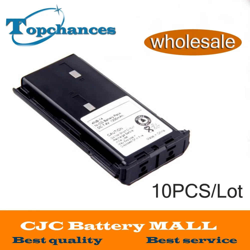 

Wholesale 10PCS High Quality 7.4V 1200mAh NI-CD Battery for KENWOOD KNB-14 KNB-14A KNB-15 KNB-15A TK278 TK388 TK2101 TK3101