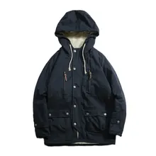 Зимняя куртка мужская с капюшоном Тонкая Корейская парка Hombre длинная куртка пальто кашемировая Мужская ветровка парки хлопковая одежда