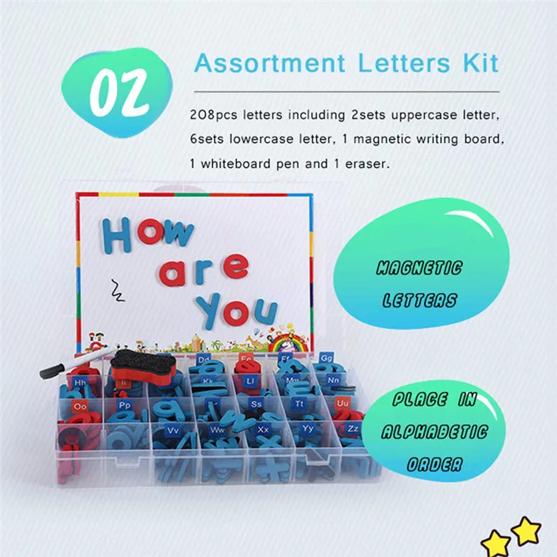 Letras de Espuma Sala de Aula Conjunto com Placa Ortografia e Aprendizagem Brinquedos para Crianças Ímã para Crianças Magnética Alfabetos Meninos 208 Pçs Abc 10 Online shopping
