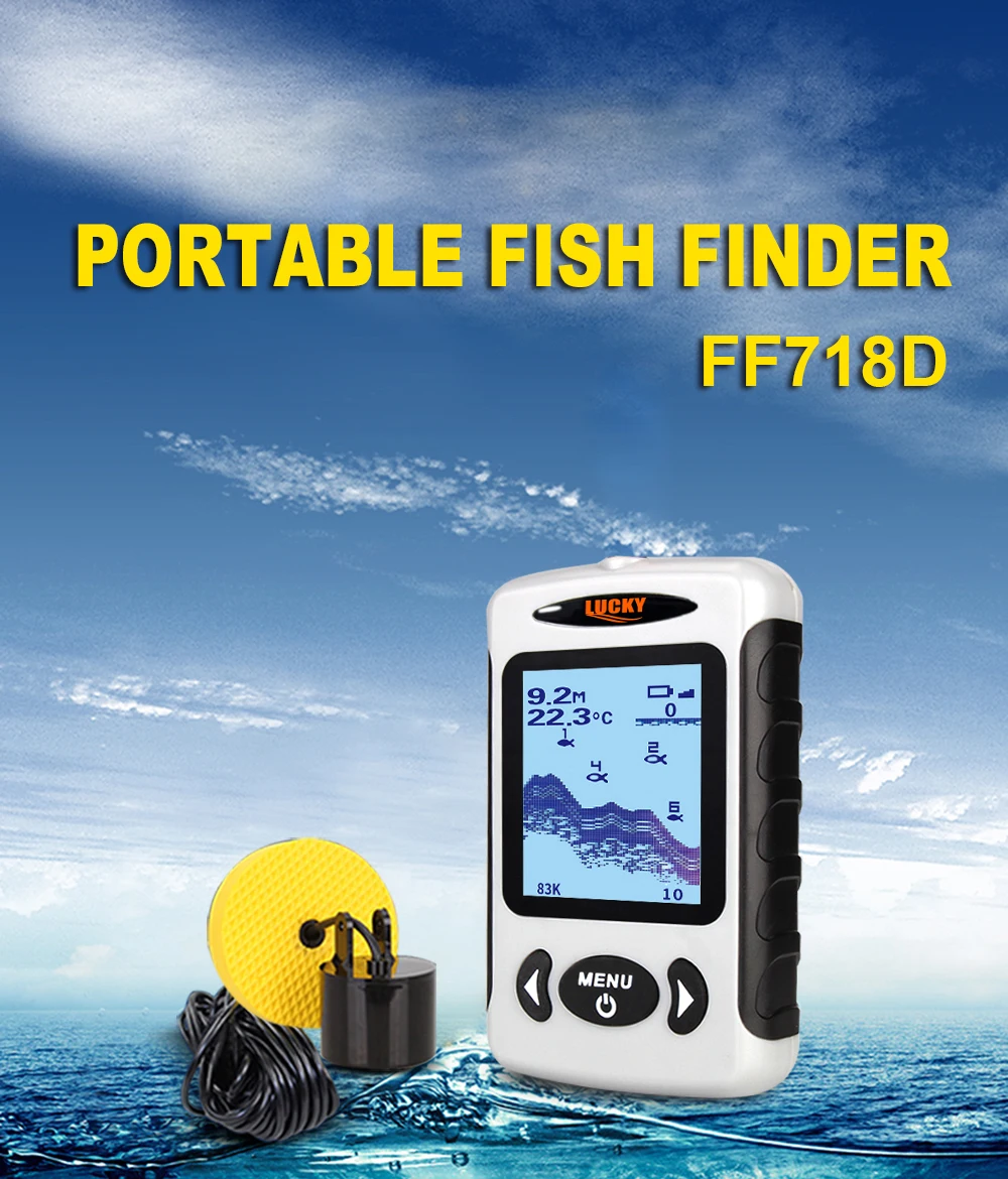 محظوظ سونار صياد السمك finderfish ffw718 صدى ساوندرز الاستشعار findfish ل الجليد للماء الصيد أعمق سونار صياد السمك إغراء