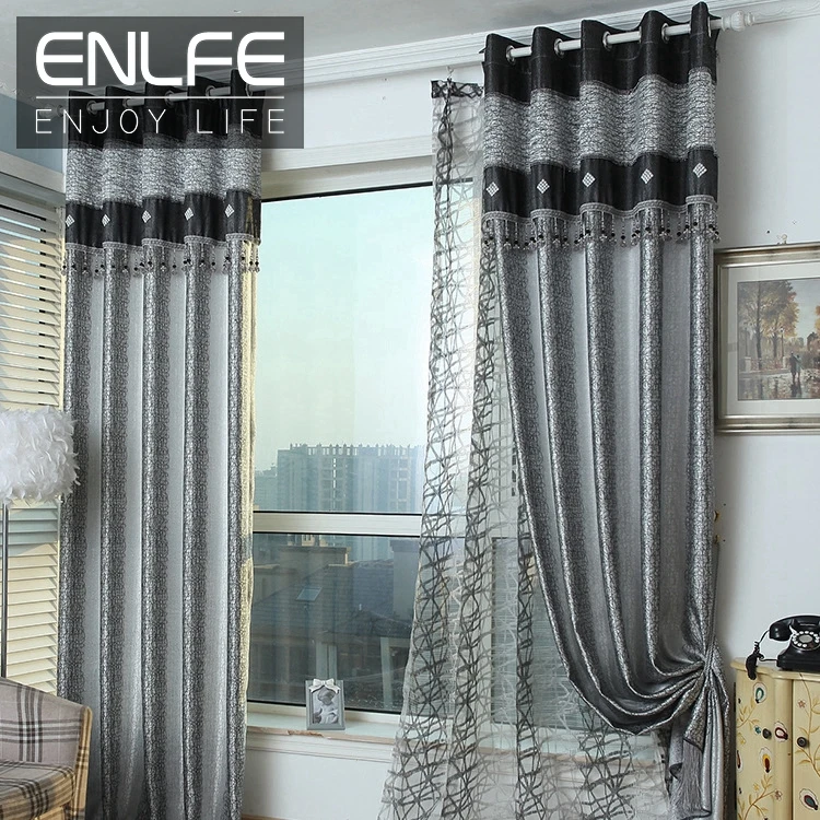 2017 Enlfe New Modern Style Sheer Tulle Curtains Window Screening Sheer Tulle Curtains Window