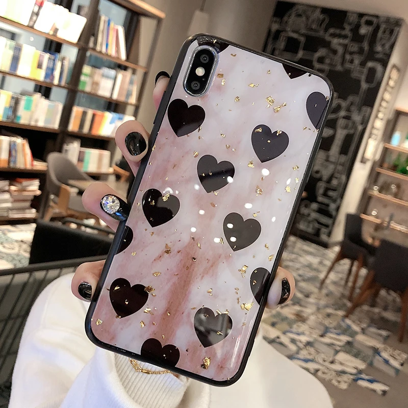 Luxury Bling Glitter Cute Love Heart Phone Case For iPhone X XS MAX XR Case Soft Silicone Back Cover for iPhone 8 7 6 6S Plus Luxury Bling Glitter Cute Love Heart Phone Case For iPhone X XS MAX XR Case Soft Silicone Back Cover for iPhone 8 7 6 6S Plus