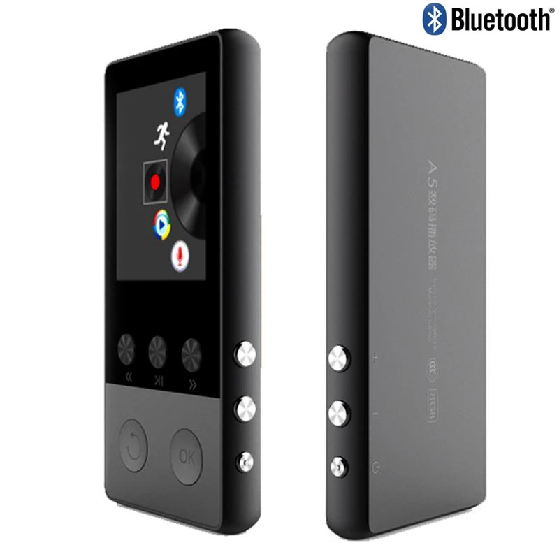 High Quality Bluetooth MP4 Player 1 8 inch TFT Screen music player with Voice Recorder Pedometer
