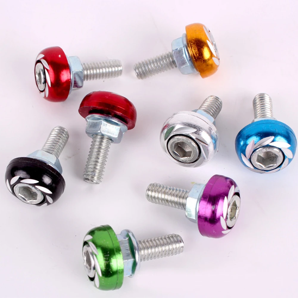 

6mm Plate Screw With Bolt And Nut Aluminium Alloy License For Motorcycle And Car 1 pcs Colorful Auto Accessories Metal Red Blue