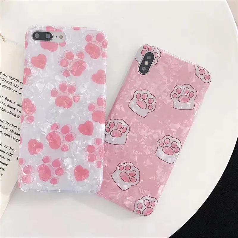 

Shining Cartoon Cat soft silicone Case For iphone XS Max back Cover For iphone X Xr 6 6S plus 8 plus 7 plus phone case fundas