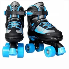 Детский ролик на коньках двухрядные роликовые коньки, ботинки 4 класса регулируемые детские Patines En Linea 4 PU колеса кроссовки IB22