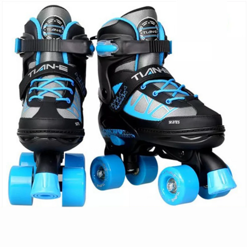 Child Roller Skating Double Row Two Line Roller Skates Shoes 4 Grade