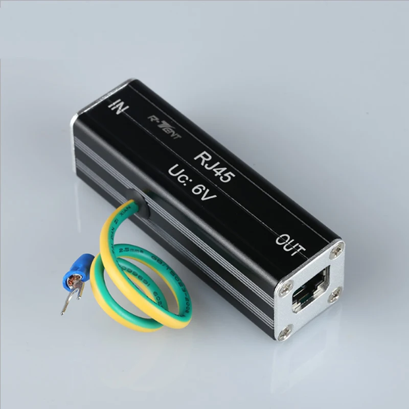 

RJ45 Thunder Arrester Telephone Fax Surge Protector Lightning Signal Protection Internet Surge Protection SPD device 6V