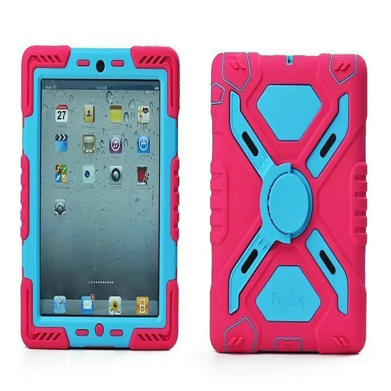 

2015 Tough Military Hard Rugged 7.9inch Silicone waterproof Armor case for ipad mini 1/2/3 case freeshipping