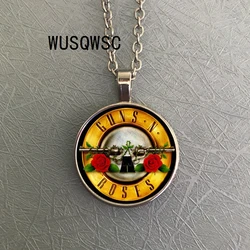 2018Hot Popular Banda de Rock Pistolas N Rosas Imagen de Arte Gótico Punk Cúpula de Cristal Collar Colgante Colgante Largo Joyas Collares 2018Hot Popular Banda de Rock Pistolas N Rosas Imagen de Arte Gótico Punk Cúpula de Cristal Collar Colgante Colgante Largo Joyas Collares