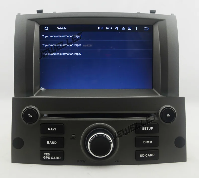 Четырехъядерный 1024*600 HD экран Android 9,0 автомобильный DVD gps Радио Навигация для peugeot 407 2004-2010 с 4G/Wifi DVR OBD зеркальное соединение