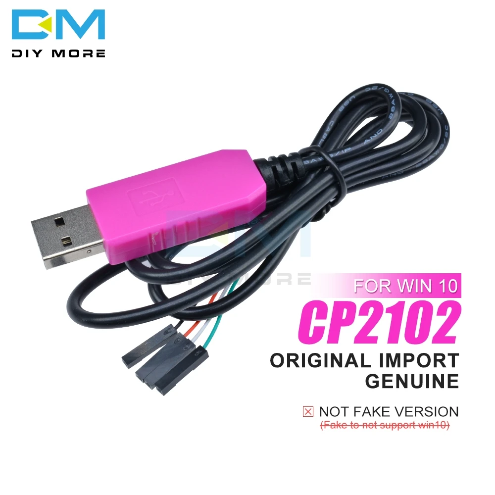 1 м CP2102 USB к UART ttl кабельный модуль 4 Pin 4 P Серийный адаптер загрузка кабельного модуля для Win10 для Arduino Raspberry Pi