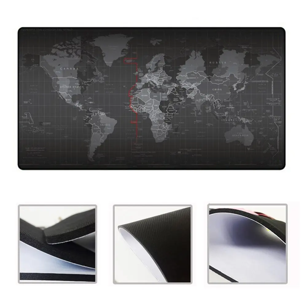 

10pcs 300X800X2mm Extended Super Large World Map Keyboard Mouse Pad Anti-Skid Mousepad
