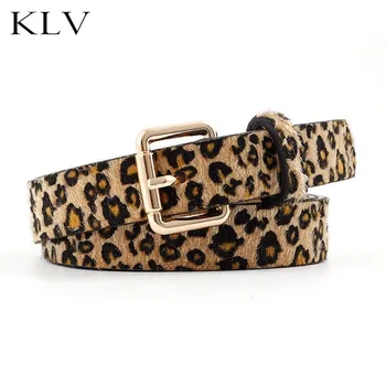

Women Retro Belt Fashion Leopard Spotted Decorative Wild Pin Buckle Belts