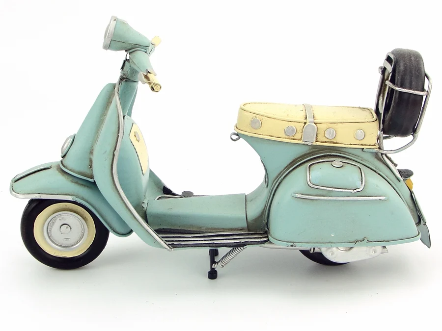 Абсолютно новая модель мотоцикла ручной работы 1965 VESPA металлический мотоцикл артефакт модель игрушки для коллекции подарок украшение