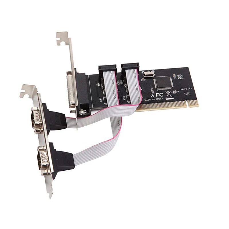 DIEWU PCI 2 Последовательный 1 параллельный порт плата расширения с TX382A адаптер карты