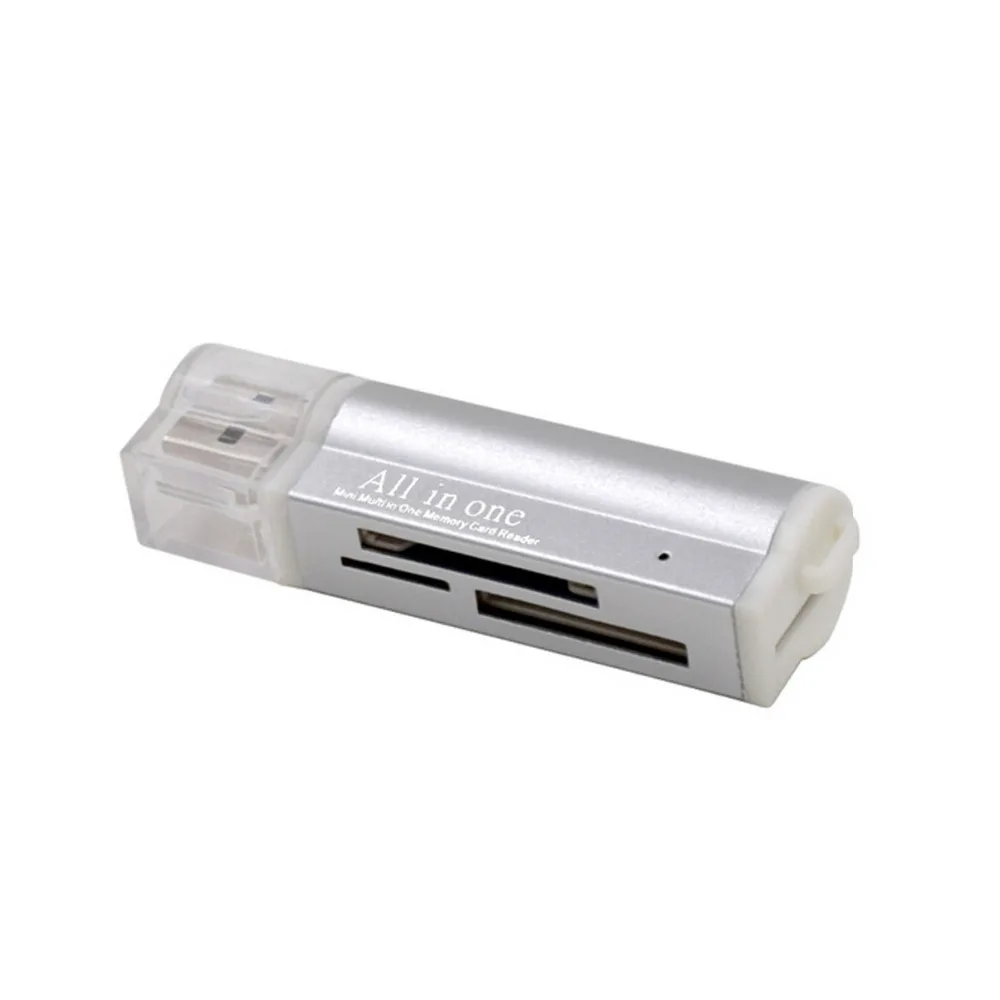 

Multi Four in 1 Micro USB 2.0 Memory Card Reader Adapter for Micro SD SDHC TF M2 MMC MS PRO DUO Card Reader Hot-sale 2018