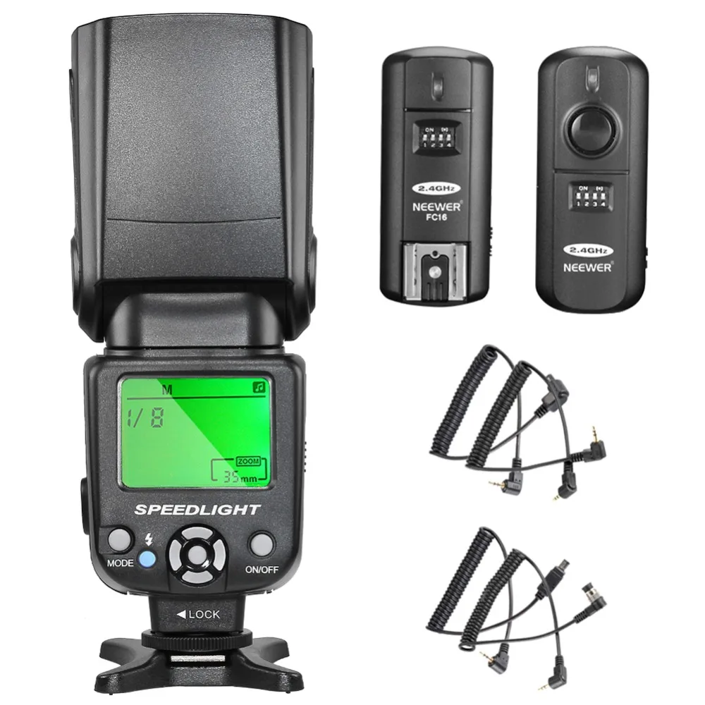 Neewer NW 561 LCD Screen Flash Speedlite Kit for Canon Nikon and Other