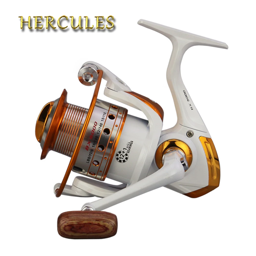 Hercules спиннинговая рыболовная Катушка 12 ВВ + 1 с шариками серии 1000 9000 металлическая