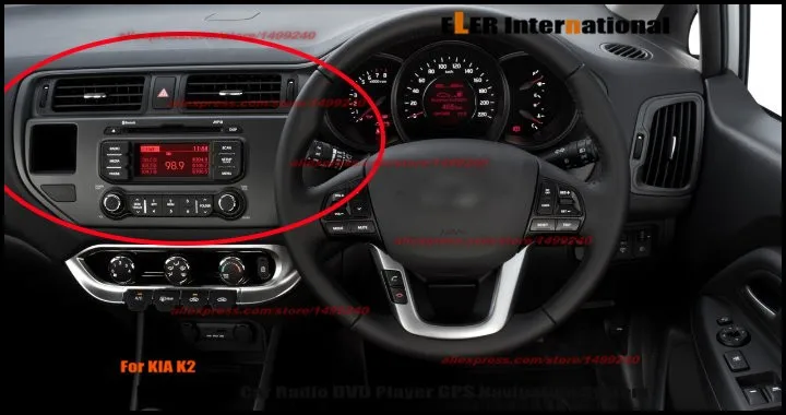 Excellent Liislee For KIA K2 Right Hand Drive RHD 2012~2015 Radio DVD Player GPS Navigation System Double Din Car Audio Installation Set 2